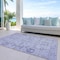 Homeroots 3' X 5' Lavender Purple And Gray Oriental Washable Indoor Outdoor Area Rug 582092 - alternate 7
