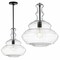 Jonathan Y Bettina 13.37" Glass/Metal LED Pendant, Oil Rubbed Bronze/Clear JYL6402B - alternate 12