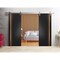 Sartodoors Sturdy Double Barn Door with Hardware Planum 1010 Black 48x84 (2* 24x84) Solid Core Modern Interior PLANUM1010DB-S-BLK-48 x 84 (2* 24x84) - alternate 6