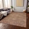 Homeroots 10' X 14' Brown And Tan Damask Washable Indoor Outdoor Area Rug 603376 - alternate 6