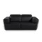 Homeroots 70" Black And Silver Italian Leather Loveseat 551602 - alternate 1