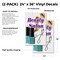 Signmission Beauty Salon, Vinyl Decals Only 24 Inch x 36 Inch, Vinyl Decal, 2PK DSB-2436-2PACK-Beauty Salon - alternate 2
