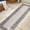 Jonathan Y Sebastian High-Low Modern Diamond Border Brown/Ivory 2 ft. x 8 ft. Indoor/Outdoor Runner Rug HWC102A-28 - alternate 5