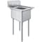Amgood 26 in. x 22 in. Stainless Steel One  Compartment Sink with 16 in. x 20 in. x 12 in. Bowl AMG SINK S1C-162012-NF-Z - alternate 1