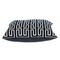 Homeroots 20" X 20" Black Geometric Cotton Zippered Pillow 529304 - alternate 6
