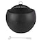 Pure Garden Outdoor Fire Pit 24 in Round Faux Concrete Firepit Wood Burning Fire Pit w/ Accessories 50-LG1476 - alternate 1