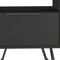 Homeroots 22" Black Wood One Drawer Nightstand 478272 - alternate 6