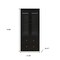 Homeroots 71" Black Wood Two Door Two Drawer Combo Dresser 617972 - alternate 10