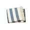 Homeroots Cream and Slate Slanted Stripe Fringed Throw Blanket 475718 - alternate 1