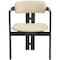 Leisuremod Velo Series Modern Dining Chair in Black Wood with Off White Seat VCBL-51OW - alternate 8