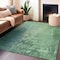 Homeroots 5' X 8' Emerald Abstract Washable Indoor Outdoor Area Rug 608233 - alternate 5