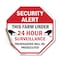 Signmission Security Alert This Farm Under 24 H, 10 Inch X 10 Inch, Vinyl Decal OC-D-10-329 - alternate 1