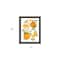 Homeroots Citrus Orange Botanical Black Framed Print Wall Art 529840 - alternate 2