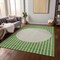 Homeroots 5' X 8' Green And Gray Striped Washable Indoor Outdoor Area Rug 597158 - alternate 7