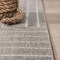 Jonathan Y Odense High-Low Minimalist Angle Geometric Gray/Ivory 2 ft. x 8 ft. Indoor/Outdoor Runner Rug SCN101B-28 - alternate 7