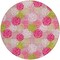 Homeroots 8' Pink Green And Ivory Round Polka Dot Washable Indoor Outdoor Area Rug 594276 - alternate 7