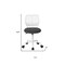 Homeroots Gray and White Adjustable Height Swivel Rolling Office Chair 719260 - alternate 4