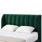 Homeroots Hunter Green Solid Wood King Tufted Upholstered Velvet Bed Frame 544853 - alternate 7