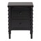 Baxton Studio Malinda Classic Black Wood 2-Drawer End Table with Spindle Legs 253-14065-ZORO - alternate 8
