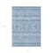 Homeroots 5' X 8' Sky Blue And Ivory Southwestern Washable Indoor Outdoor Area Rug 582849 - alternate 9