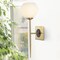 Jonathan Y Sylvie 6" 1-Light Coastal French Country Iron LED Sconce, Brass Gold/White JYL9915A - alternate 8