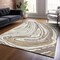 Homeroots 3' X 5' Taupe Brown And Beige Abstract Washable Indoor Outdoor Area Rug 601302 - alternate 8