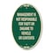 Signmission Management Is Not Responsible for Theft or Da, 12 In X 18 In Architectural, Heavy Gauge Aluminum A-OV-G-1218-23878 - alternate 1
