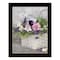 Homeroots Fresh Garden Basket Black Framed Print Wall Art 530171 - alternate 1