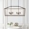 Jonathan Y Oria 46" 8-Light Iron Farmhouse Industrial Lantern LED Pendant, Oil Rubbed Bronze/Faux Wood JYL1324A - alternate 12