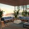 Leisuremod Maya 35 in Fiberstone Coffee Table, Travertine Finish, Weatherproof, Fully Assembled MCT35TR - alternate 9