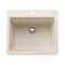 Blanco Liven SILGRANIT 25in Single Bowl Dual Mount Laundry Sink - Soft White 443079 - alternate 1
