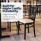 Flash Furniture HERCULES Black Ladder Back Metal Restaurant Chair - Tan Vinyl Seat XU-DG-6Q2B-VRT-TNV-GG - alternate 6