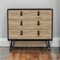Homeroots 32" Natural and Black Three Drawer Dresser 546611 - alternate 10
