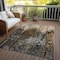 Homeroots 3' X 5' Brown And Copper Abstract Washable Indoor Outdoor Area Rug 577235 - alternate 7