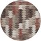 Homeroots 8' Brown And Ivory Round Southwestern Washable Indoor Outdoor Area Rug 587340 - alternate 8