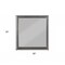 Homeroots 38" Gray Square Wood Framed Accent Mirror 347120 - alternate 5