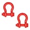 Mytee Products 2PK 1 1/4inAnchor Shackle Forged Carbon Steel w/Safety Screw Pin 24,000lbs WLL, 2PK SHACKLE-ANCHOR-BT-114x2 - alternate 1