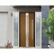 Vdomdoors Steel Door Deux 1744 Natural Oak 2 Sidelight Exterior White Windows Stainless Inserts Single Modern DEUX1744EXD-OAKW-W16+36+16 x H80-Left-hand Inswing - alternate 6