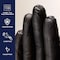 Safety Zone Synthetic Vinyl Powder Free 4.5 mil Gloves - Black, Sm - Case of 1000 GL-VN104BKFS - alternate 3