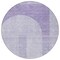 Homeroots 8' Lavender And Purple Round Geometric Washable Indoor Outdoor Area Rug 582724 - alternate 6