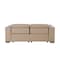 Homeroots 80in Cream and Brown Leather Power Reclining Loveseat 720533 - alternate 7