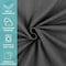 Arkwright Home Cozy Soft Polar Fleece Throw 50x60 Dark Grey - Case of 24, 24PK FLC-PLR-5060-6PK-DG - alternate 7