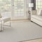 Homeroots 6' Ivory And Charcoal Square Geometric Indoor Outdoor Area Rug 552350 - alternate 6
