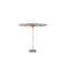 Bambrella 13' Round Bamboo Market Umbrella w/2.25" Pole Diameter-Blue Canopy 4.0m R-L-BL - alternate 1