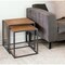 Homeroots 22" Black And Brown Resin End Table 383762 - alternate 5
