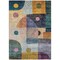 Homeroots 8' X 10' Green Purple And Blue Geometric Washable Indoor Outdoor Area Rug 604411 - alternate 9