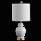 Jonathan Y Perry 20" Ceramic/Metal LED Table Lamp, White/Brass Gold JYL1035A - alternate 9