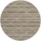 Homeroots 8' Taupe And Brown Round Geometric Washable Indoor Outdoor Area Rug 610729 - alternate 7