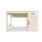 Homeroots 47" Antiqued White Wood Wall Mounted Pedestal Writing Desk 568262 - alternate 1