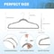 Simple Deluxe HealSmart Velvet Hangers, Space Saving, Non-Slip Heavy Duty Coat Hangers, Grey, 70PK HKHANGVELVET70GRY - alternate 5